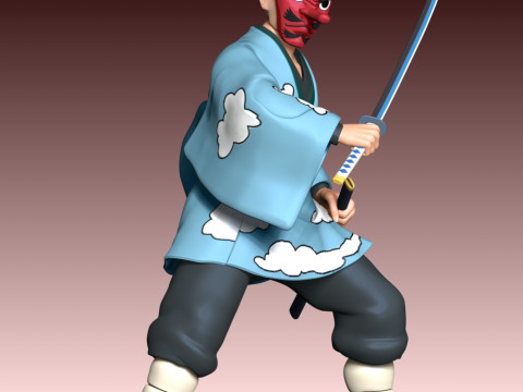 Саконджи Урокодаки — истребитель демонов 3D Принт Модель