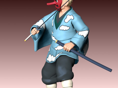 Саконджи Урокодаки — истребитель демонов 3D Принт Модель