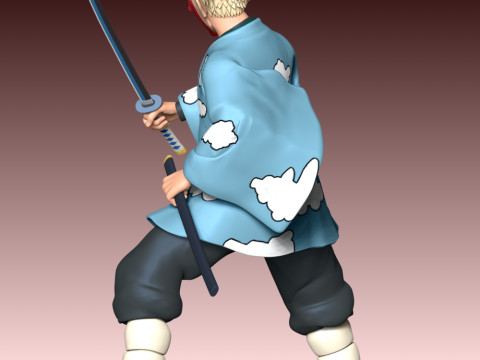 Саконджи Урокодаки — истребитель демонов 3D Принт Модель