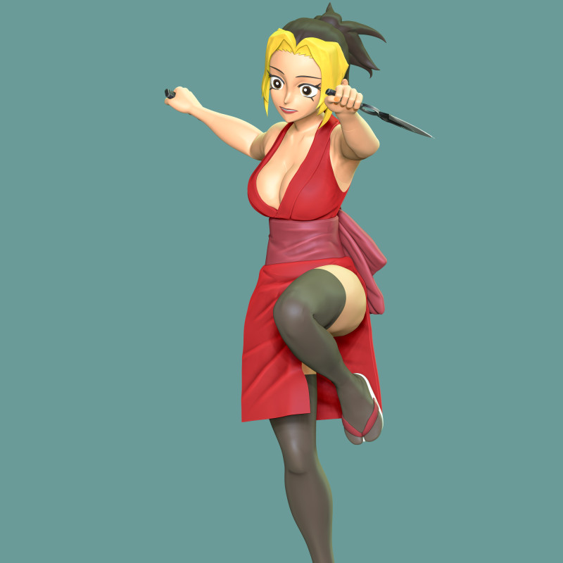 Makio – Pogromca Demonów Kimetsu no Yaiba Model do druku 3D .c4d .max .obj .3ds .fbx .stl .blend 