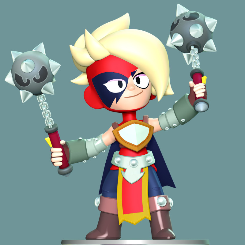 Lumi - Brawl Stars 3D 打印模型 .c4d .max .obj .3ds .fbx .stl .blend 