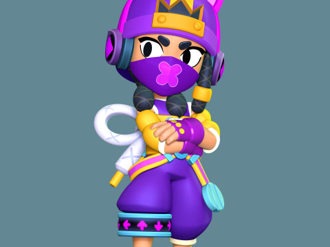 Mina - Brawl Stars Modèles 3D en vedette