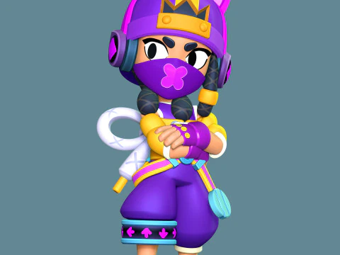 Mina - Brawl Stars Modelo de Impressão 3D