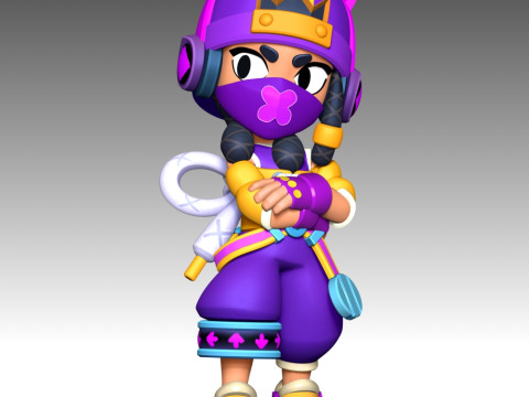Mina - Brawl Stars Modèles 3D en vedette