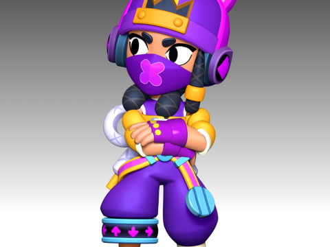 Mina - Brawl Stars Modèles 3D en vedette