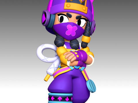 Mina - Brawl Stars Modèles 3D en vedette