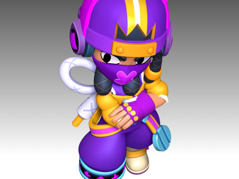 Mina - Brawl Stars Modèles 3D en vedette