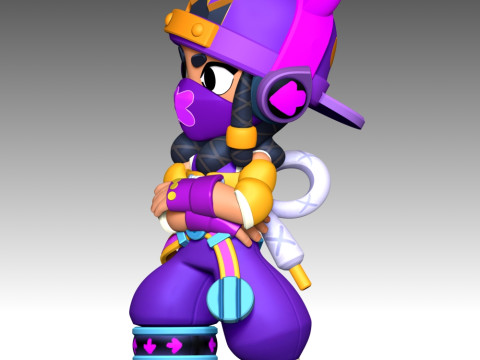 Mina - Brawl Stars Modèles 3D en vedette