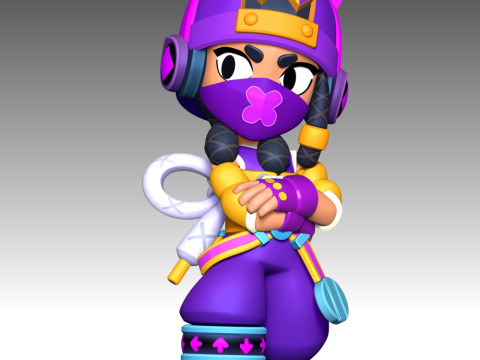 Mina - Brawl Stars Modèles 3D en vedette