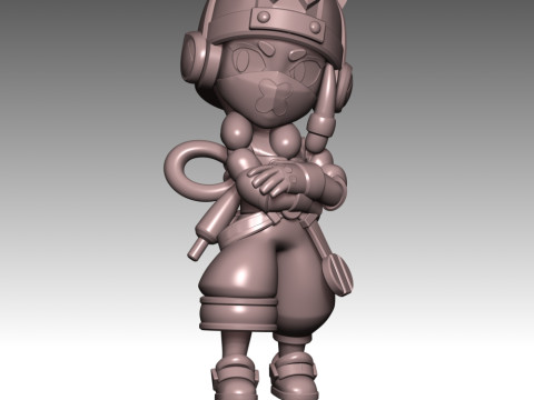 Mina - Brawl Stars Modèles 3D en vedette