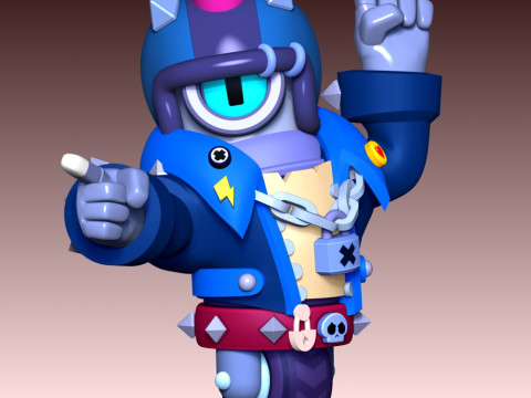 Stu - Brawl Stars 3D Print Model