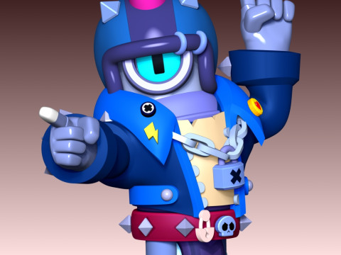 Stu - Brawl Stars 3D Print Model