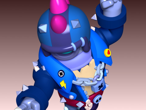 Stu - Brawl Stars 3D Print Model