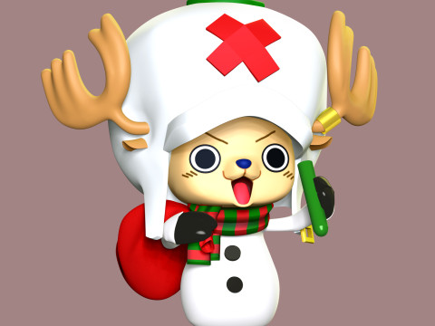 Tony Tony Chopper Noël Modèles 3D en vedette