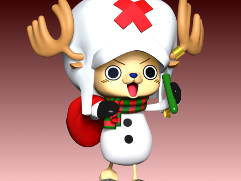 Tony Tony Chopper Natal Model Cetak 3D