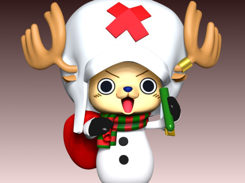 Tony Tony Chopper Natal Model Cetak 3D