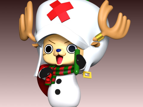 Tony Tony Chopper Natal Model Cetak 3D