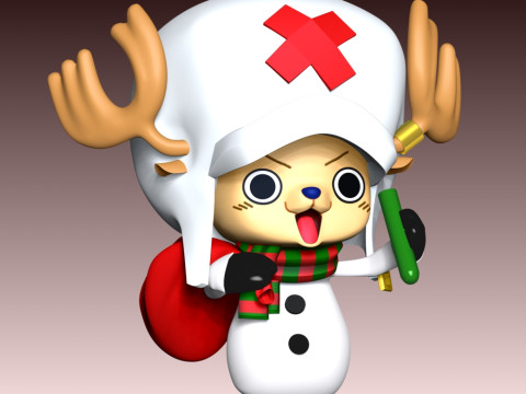 Tony Tony Chopper Natal Model Cetak 3D