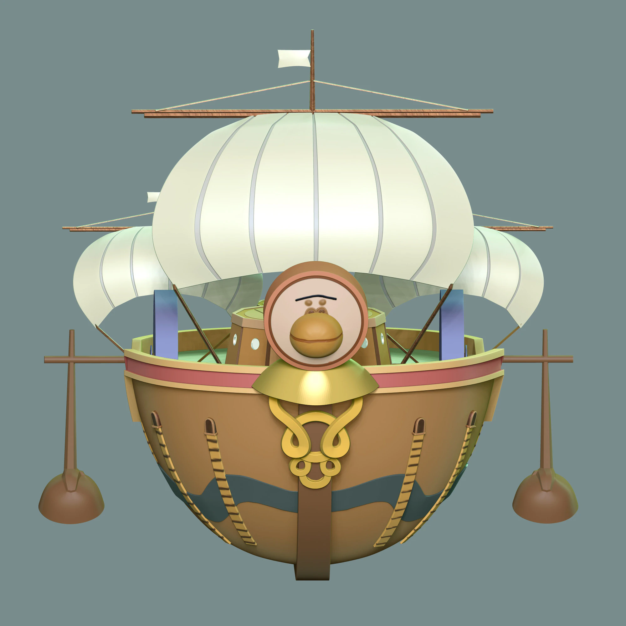 Utan Sonar - One Piece 3D Print Model .c4d .max .obj .3ds .fbx .stl .blend 