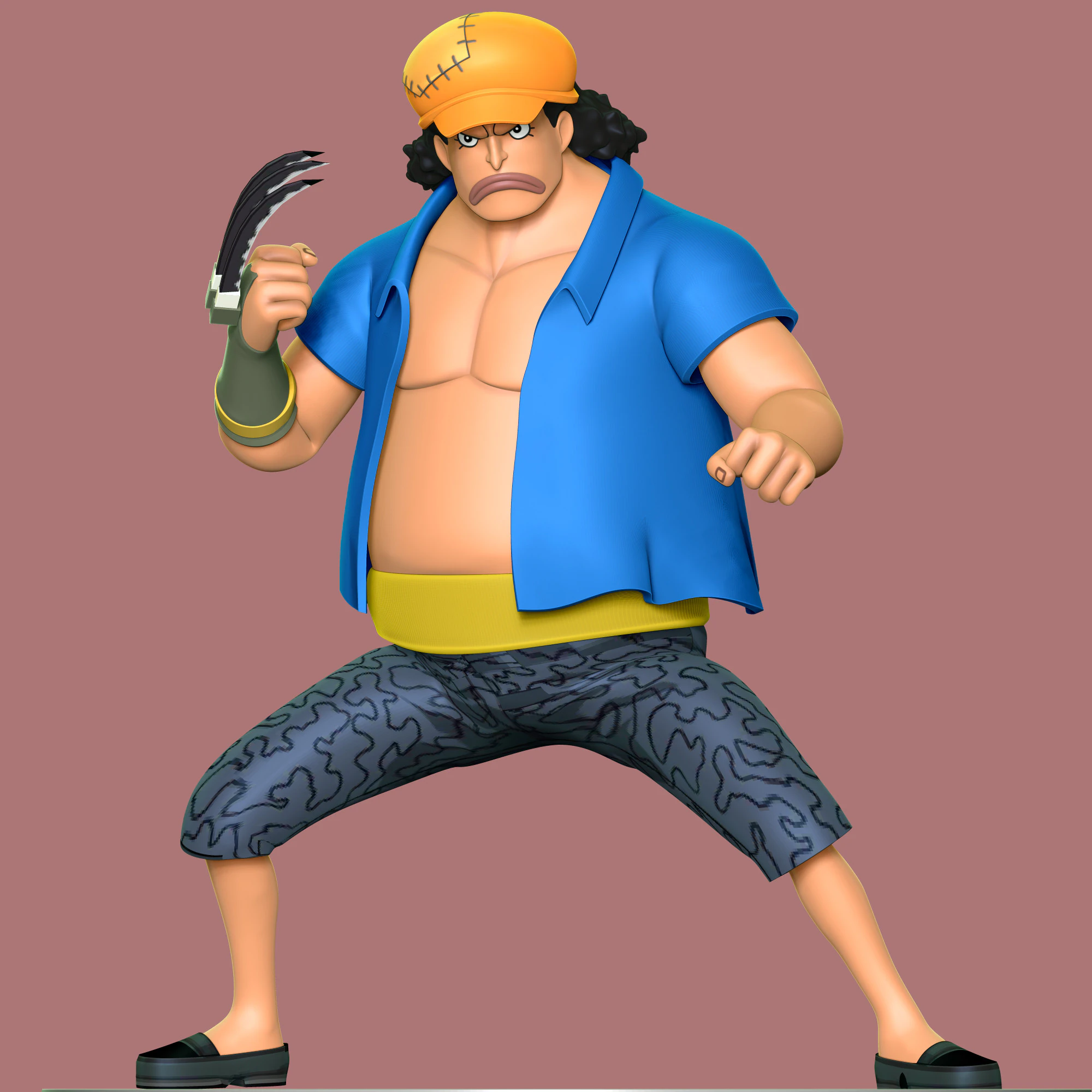 Marshall D Teach Young - One Piece 3D Print Model .c4d .max .obj .3ds .fbx .stl .blend 