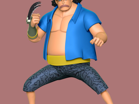 मार्शल डी टीच यंग - वन पीस 3D प्रिंट मॉडल