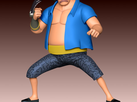 Marshall D Teach Young - 원피스 3D 프린트 모델