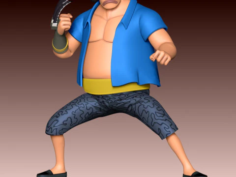 Marshall D Teach Young - One Piece 3D Print Model