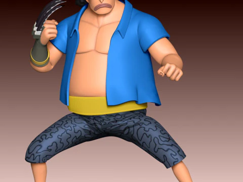 Marshall D Teach Young - One Piece 3D Print Model