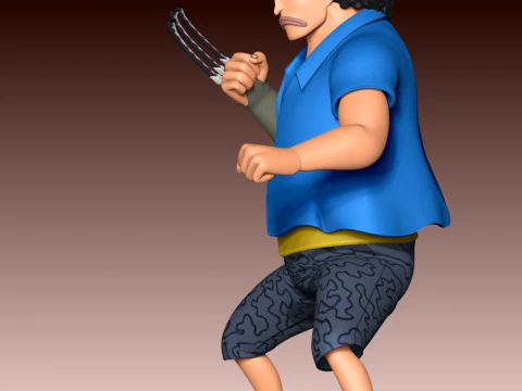 Marshall D Teach Young - One Piece 3D Print Model