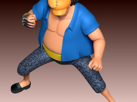 Marshall D Teach Young - 원피스 3D 프린트 모델