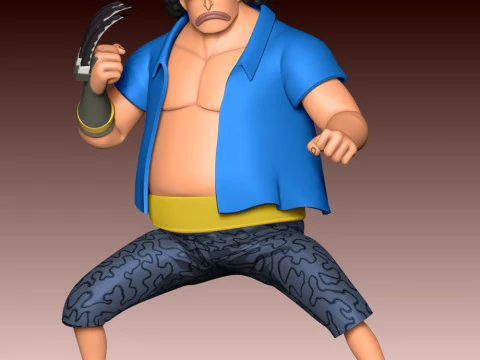 Marshall D Teach Young - One Piece 3D Print Model