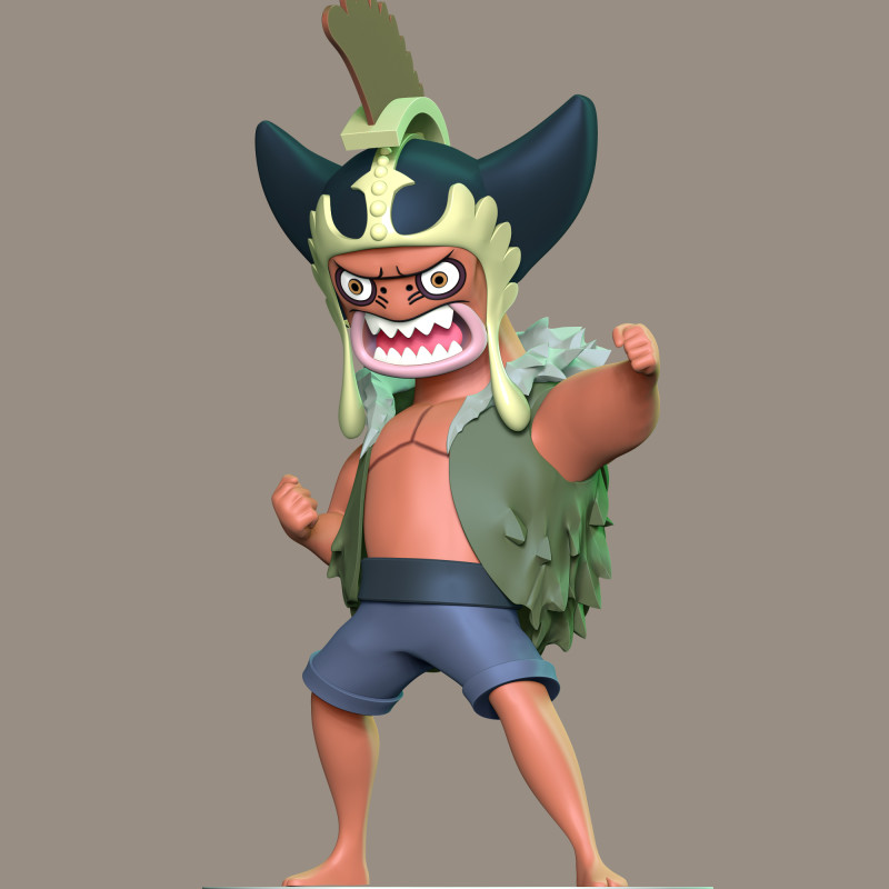 다루마 - 원피스 3D 프린트 모델 .c4d .max .obj .3ds .fbx .stl .blend 