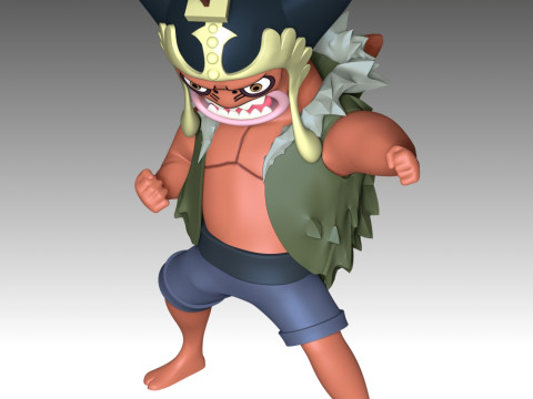 다루마 - 원피스 3D 프린트 모델