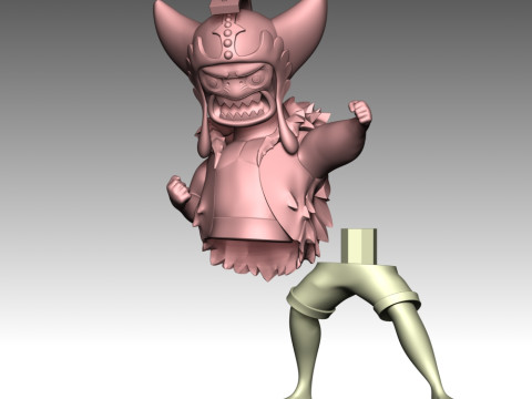 다루마 - 원피스 3D 프린트 모델