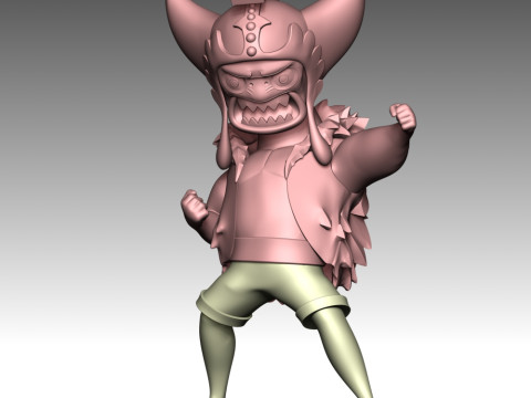 다루마 - 원피스 3D 프린트 모델