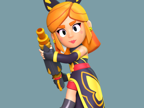 Mariposa Piper – Brawl Stars 3D Druckmodell