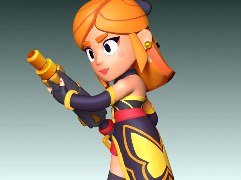 Mariposa Piper - Brawl Stars 3D Print Model