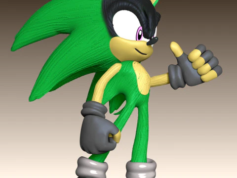 Ashura the Hedgehog 3D Print Model