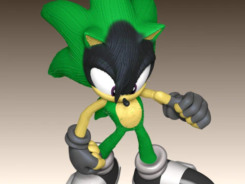 Ashura the Hedgehog 3D Print Model