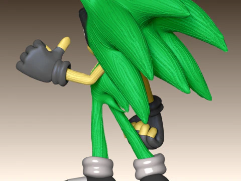 Ashura the Hedgehog 3D Print Model