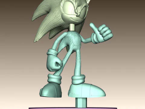 Ashura the Hedgehog 3D Print Model