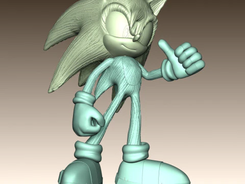 Ashura the Hedgehog 3D Print Model