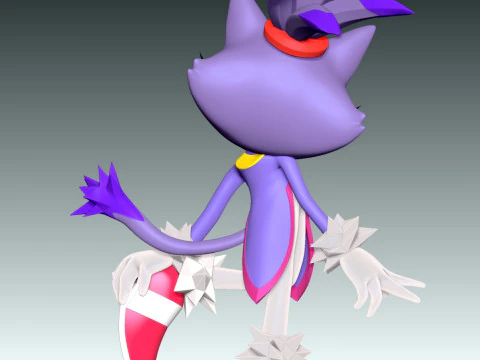 Blaze The Cat - Sonic the Hedgehog 3D Print Model
