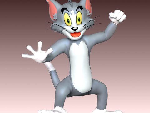 Tom Cat and Jerry Mouse 3D Print Model