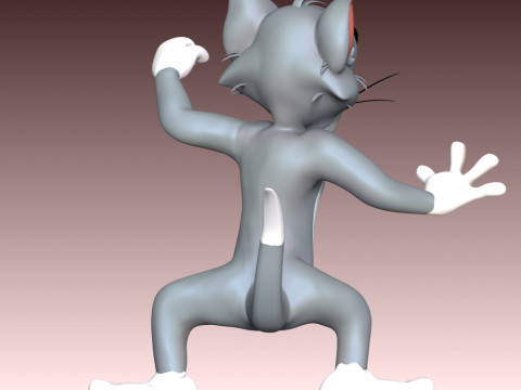 Tom Cat and Jerry Mouse 3D Print Model