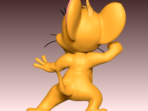 Tom Cat and Jerry Mouse 3D Print Model