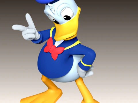 Donald Duck 3D Printing 3D Print Model