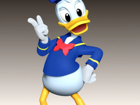 Donald Duck 3D Printing 3D Print Model
