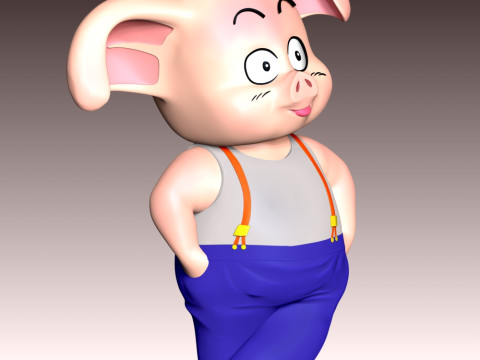 Oolong - Dragon Ball 3D Print Model