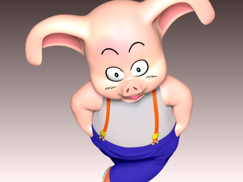 Oolong - Dragon Ball 3D Print Model